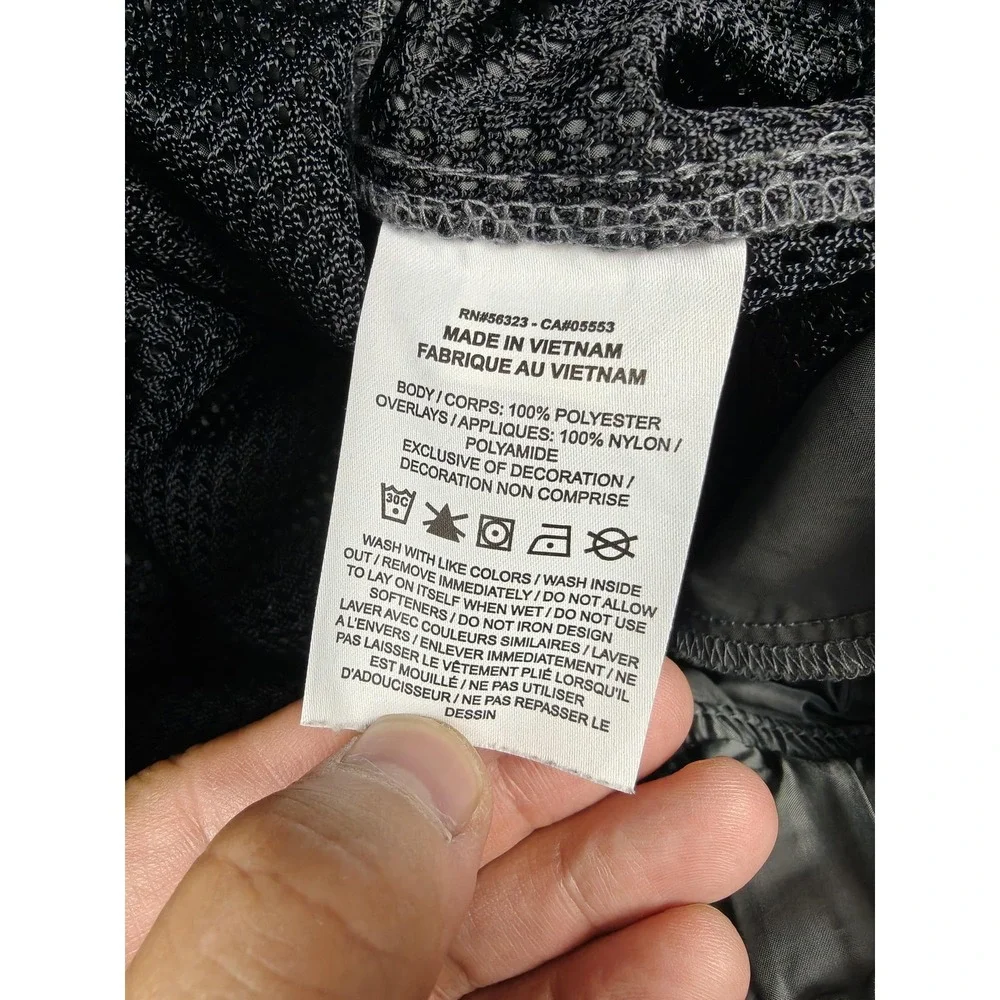 Nike Pants Mens XS Gray Woven Joggers Belted Elastic Waist Mesh Lined Pockets